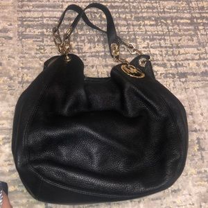 Black Leather Michael Kors Bag